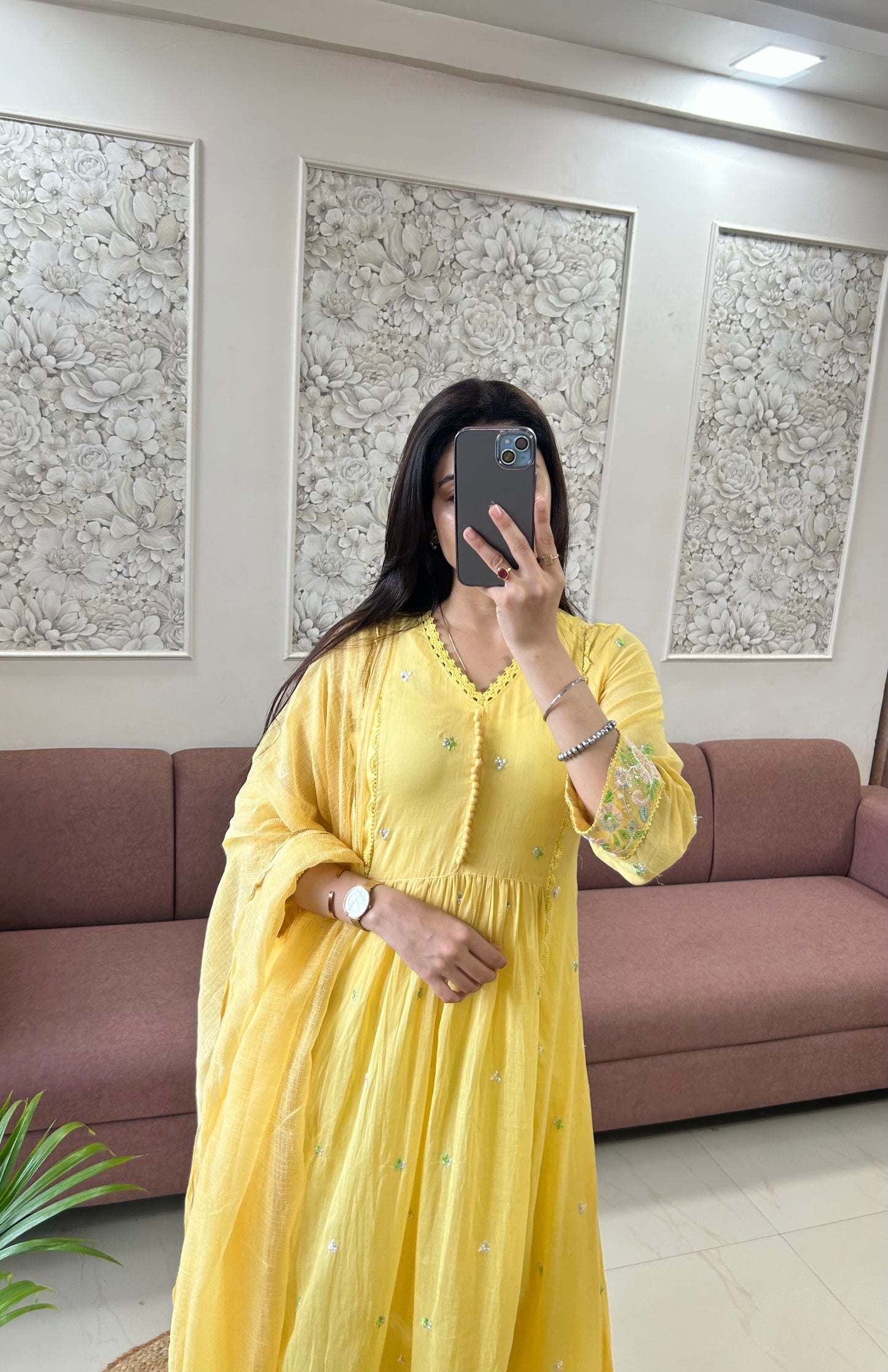 Heer Basanti Anarkali Suit (MK380).