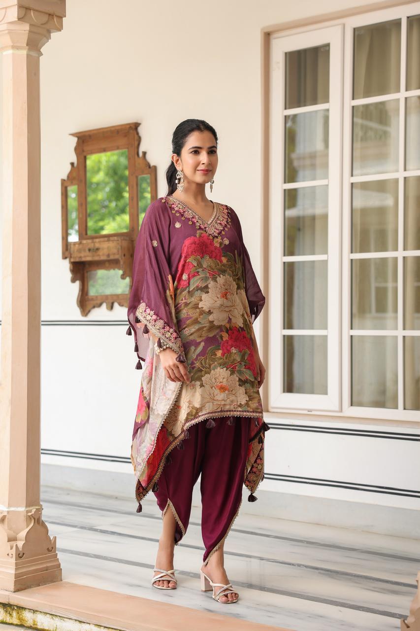 Dandiya Dhara Kaftan Potli Set - MK158