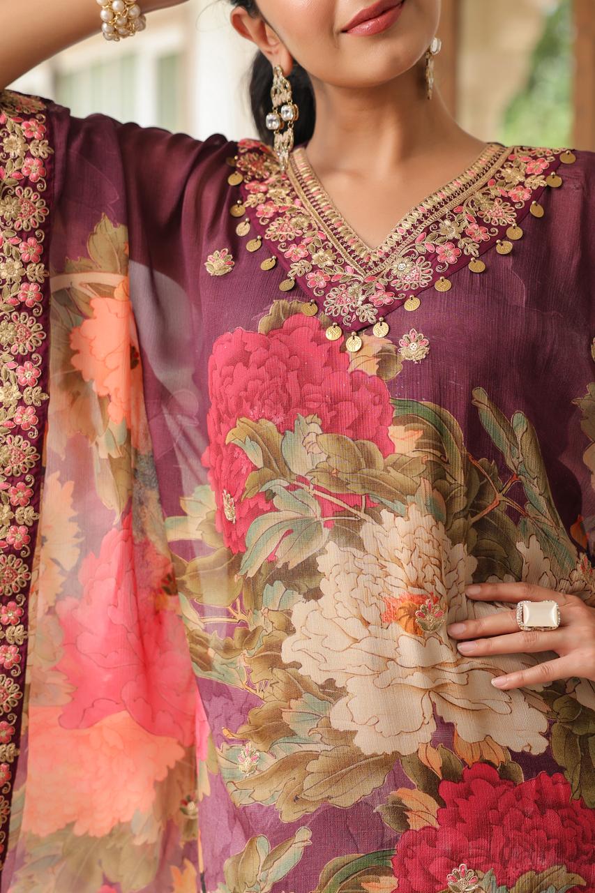 Dandiya Dhara Kaftan Potli Set - MK158