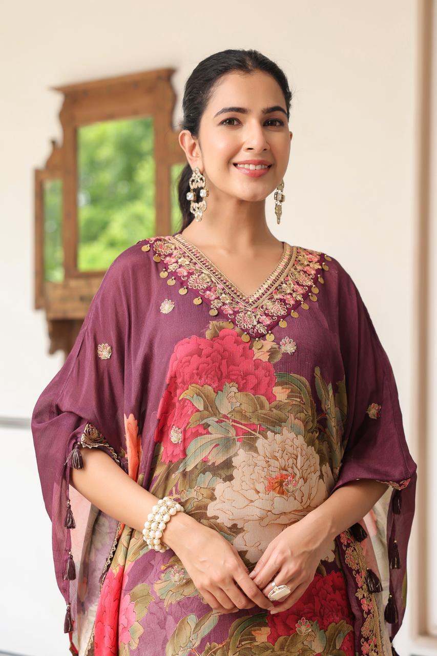Dandiya Dhara Kaftan Potli Set - MK158