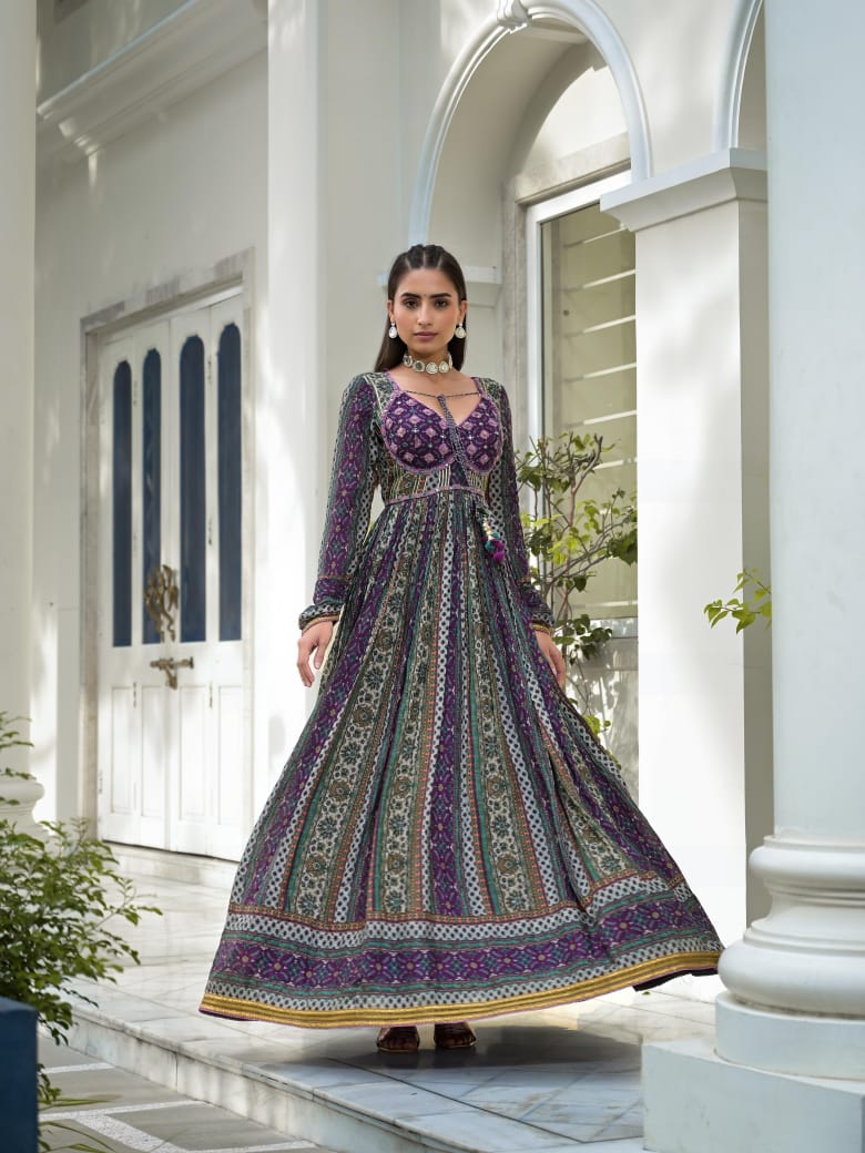 Dhwani Noor Gown Set - MK159