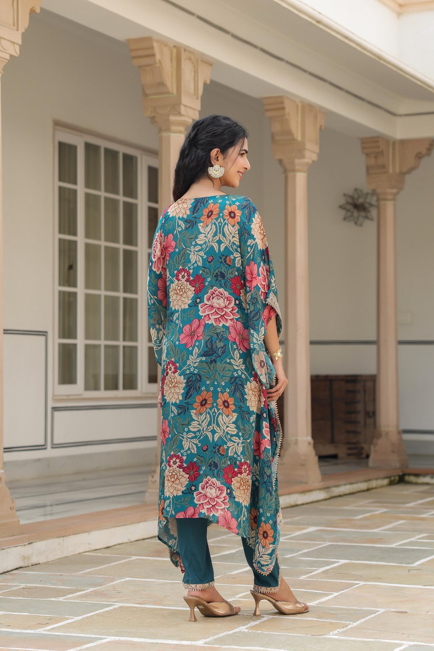 Celestial Flora Kaftan Set - MK161