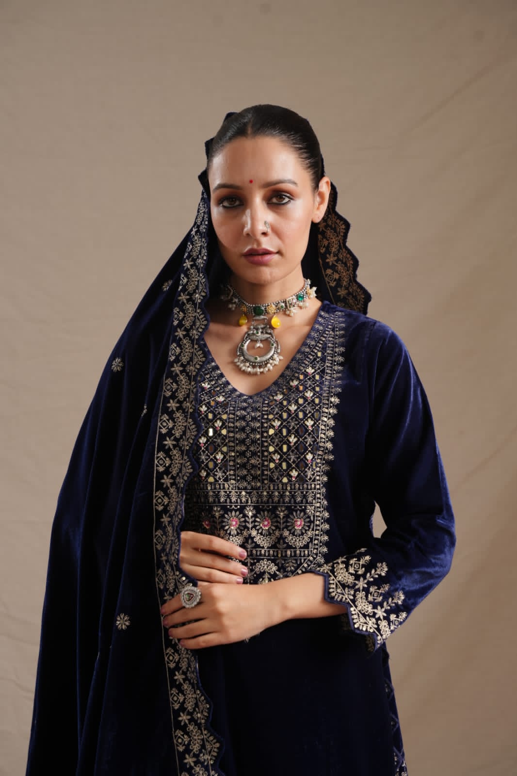 Celestial Velvet Kurta Set(MK179-180)