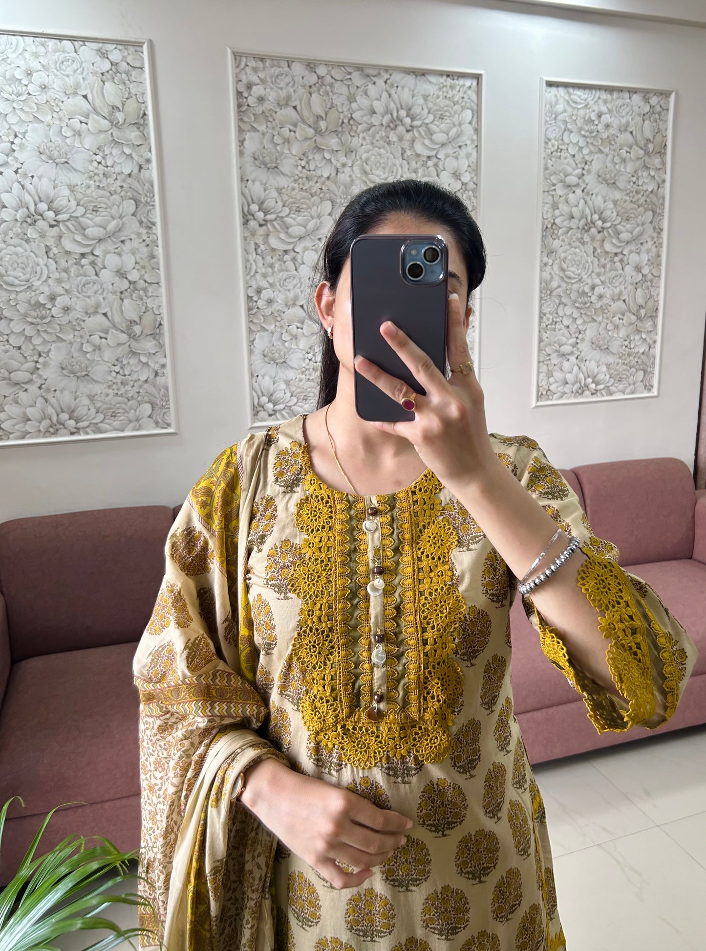 Heer Farshi Salwar Suit (Yellow Color) (MK390).
