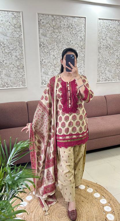 Heer Farshi Salwar Suit (Maroon Color) (MK390).