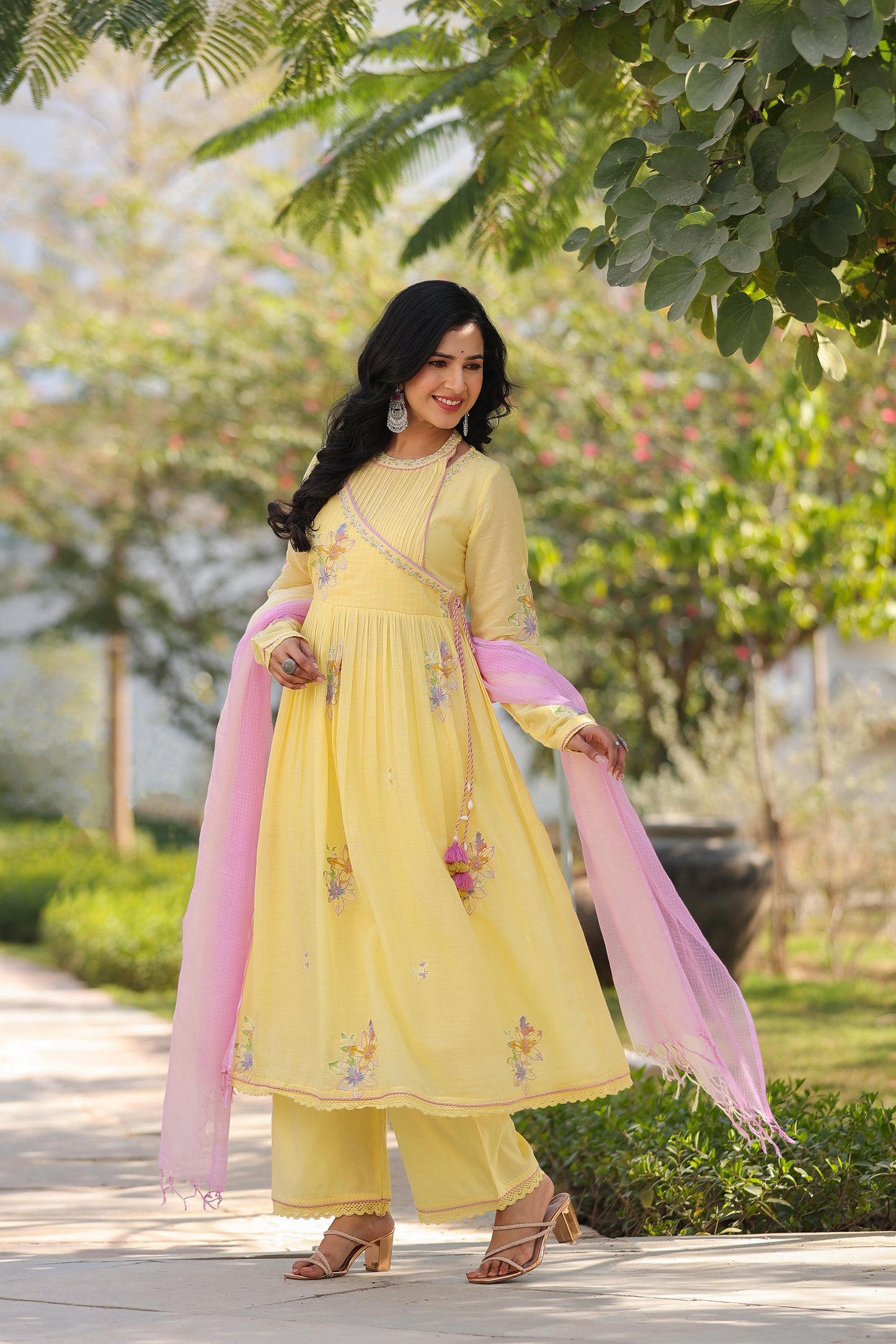 Butter Bloom Anarkali Suit(MK331)