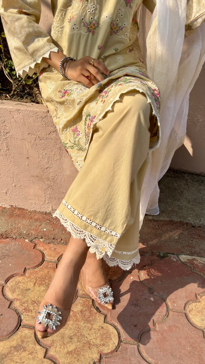 Mogra Mist Cotton Kurta Set (MK322)