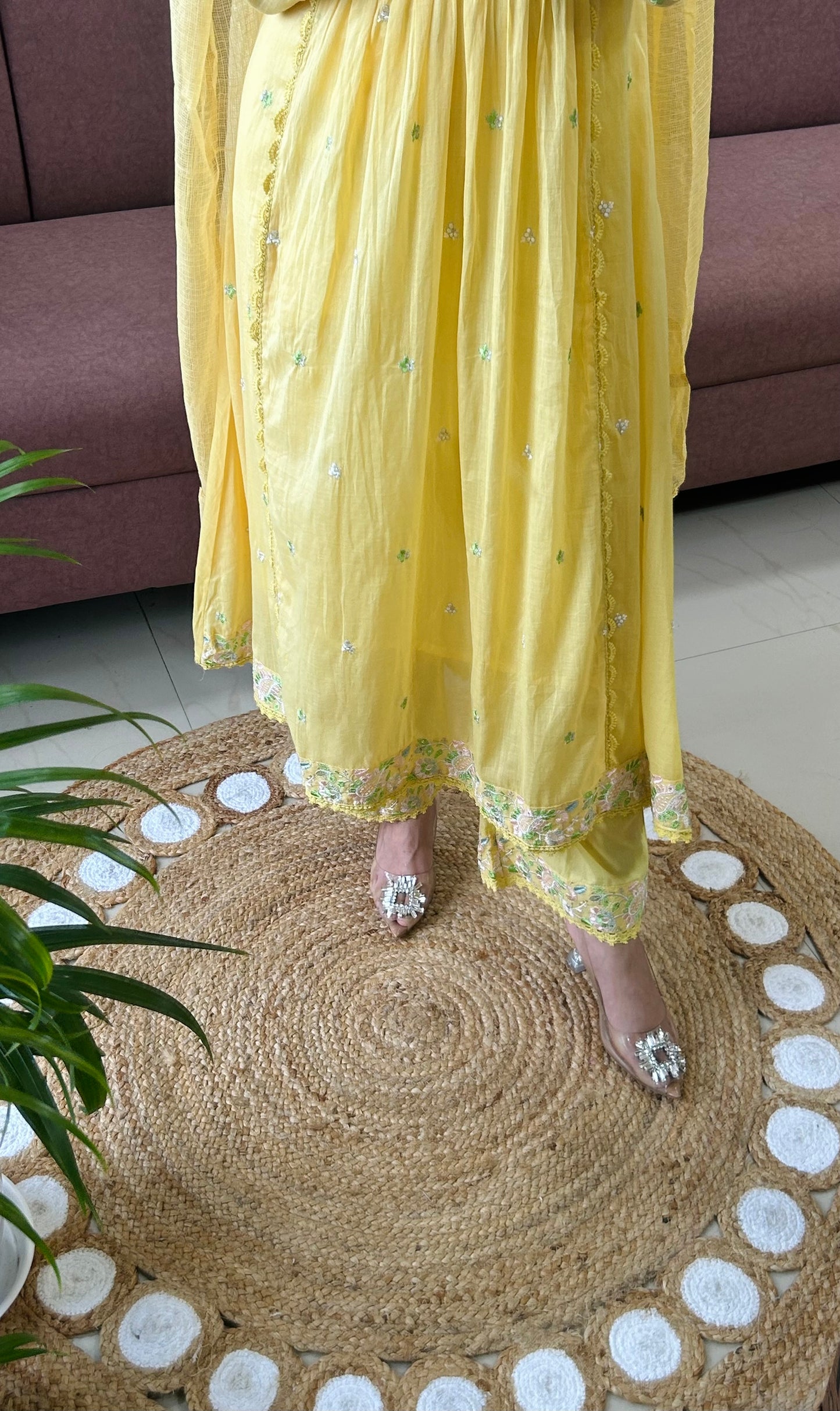 Heer Basanti Anarkali Suit (MK380).