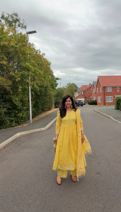 Heer Basanti Anarkali Suit (MK380).