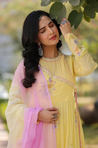 Butter Bloom Anarkali Suit(MK331)