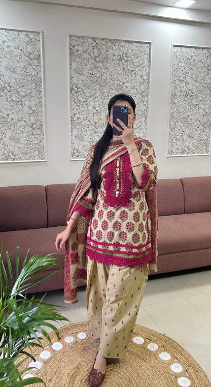 Heer Farshi Salwar Suit (Maroon Color) (MK390).