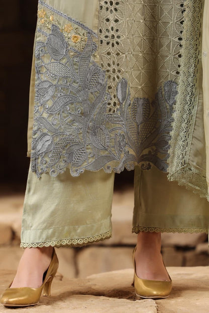 Sajal Mist Kurta Set (GB360).