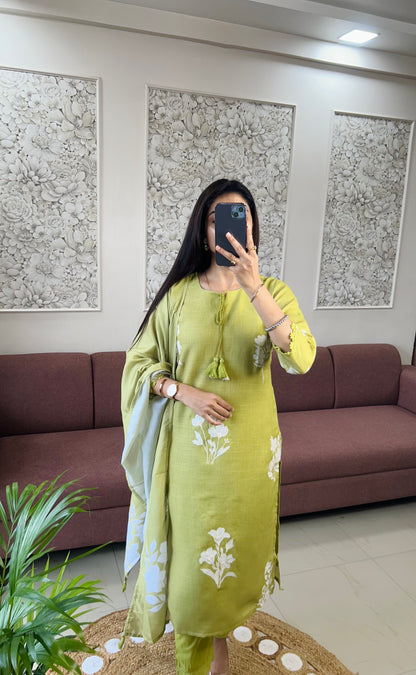 Baani Linen Kurta Set (GB385).