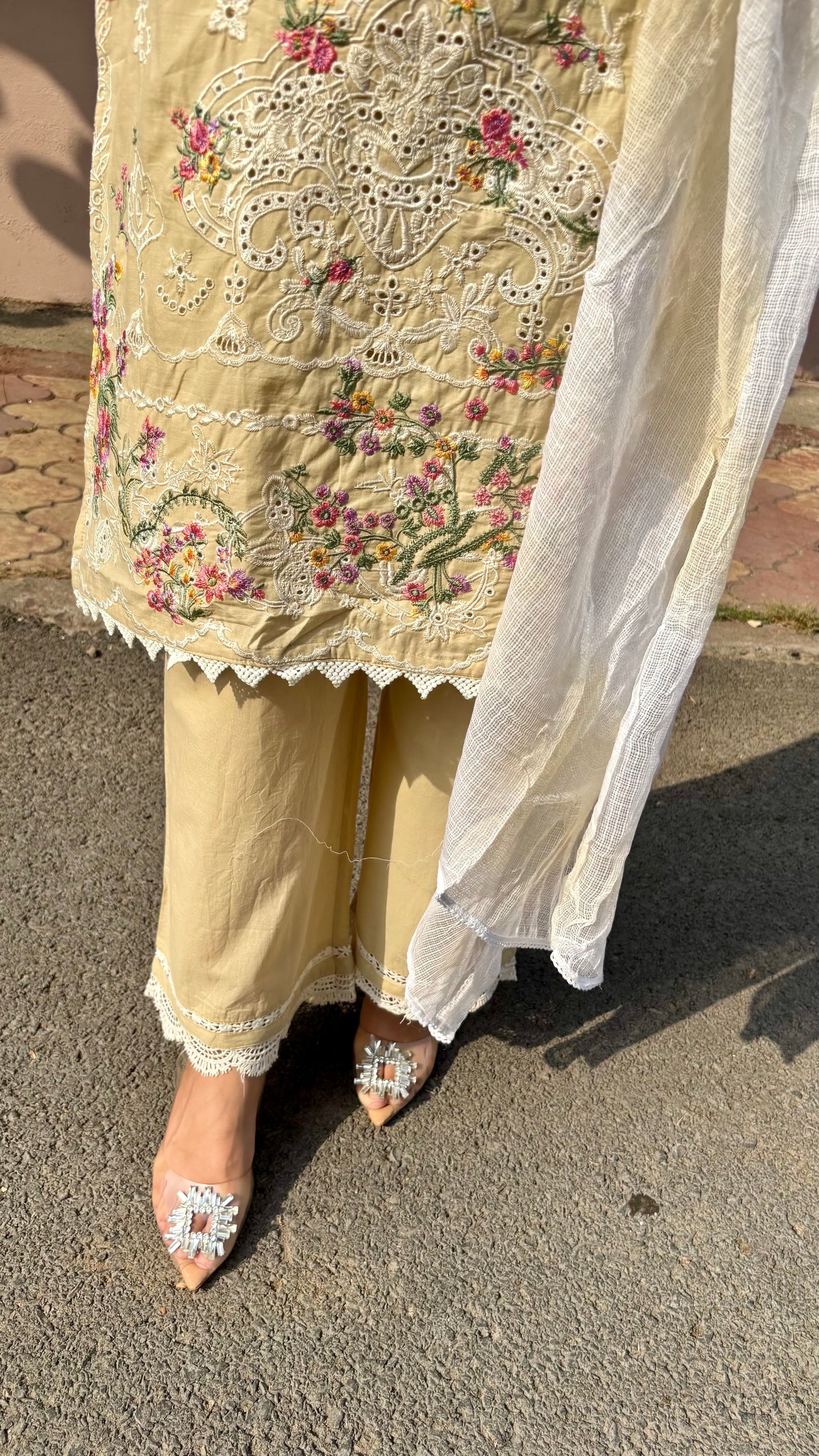 Mogra Mist Cotton Kurta Set (MK322)