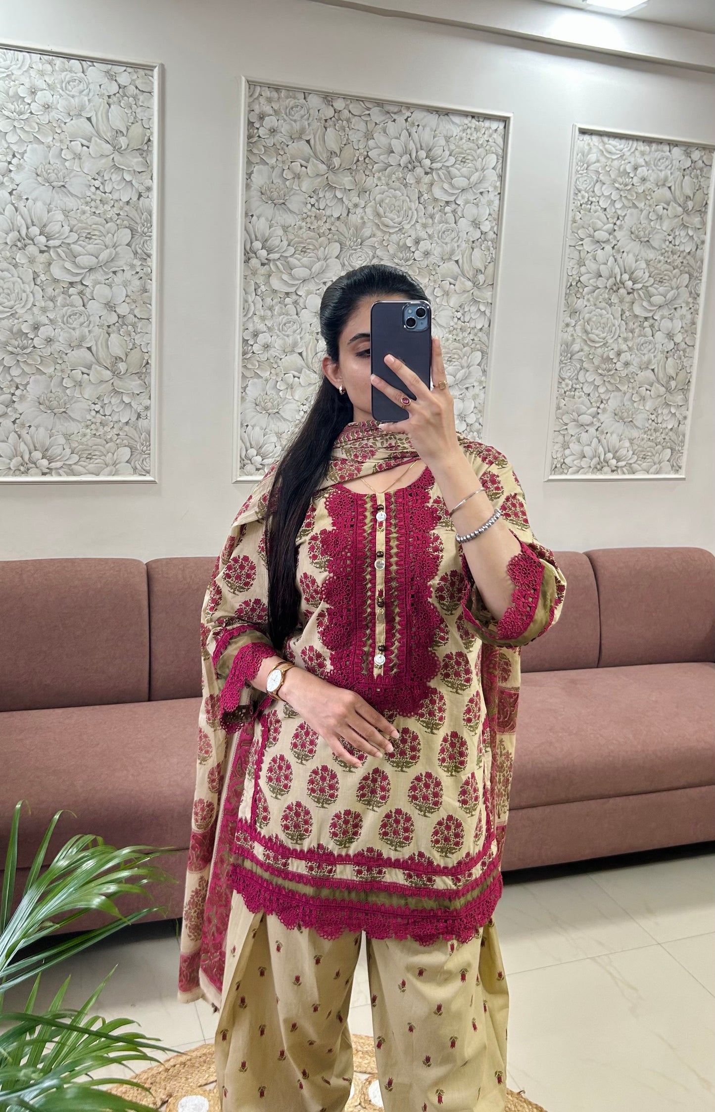 Heer Farshi Salwar Suit (Maroon Color) (MK390).