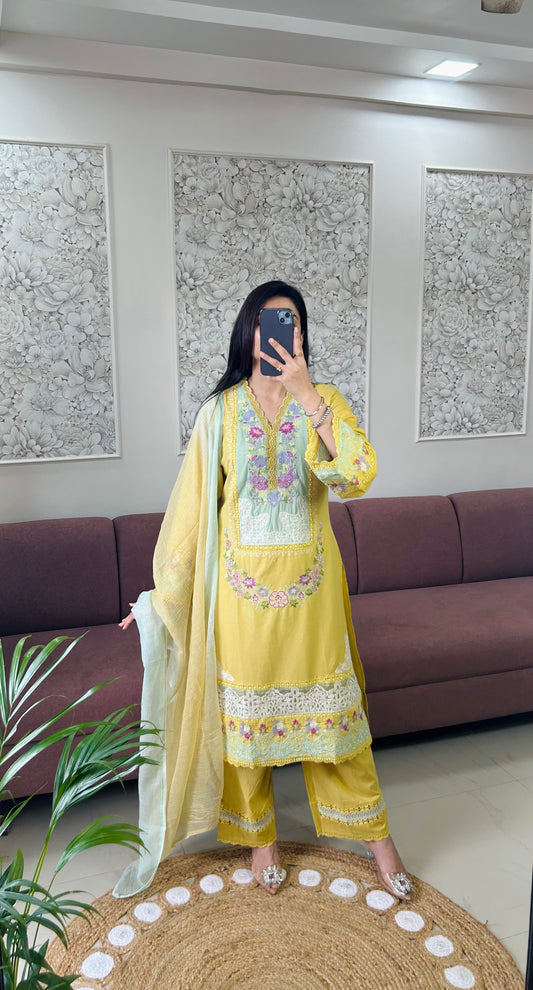Amber Cotton Kurta Set (MK392).