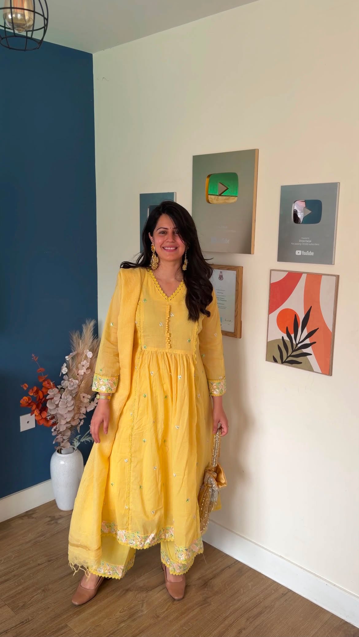 Heer Basanti Anarkali Suit (MK380).