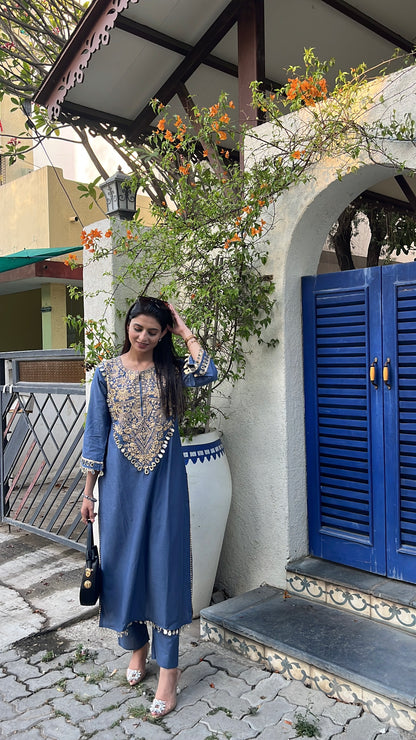 Denim Blue Coord Set (VT339).