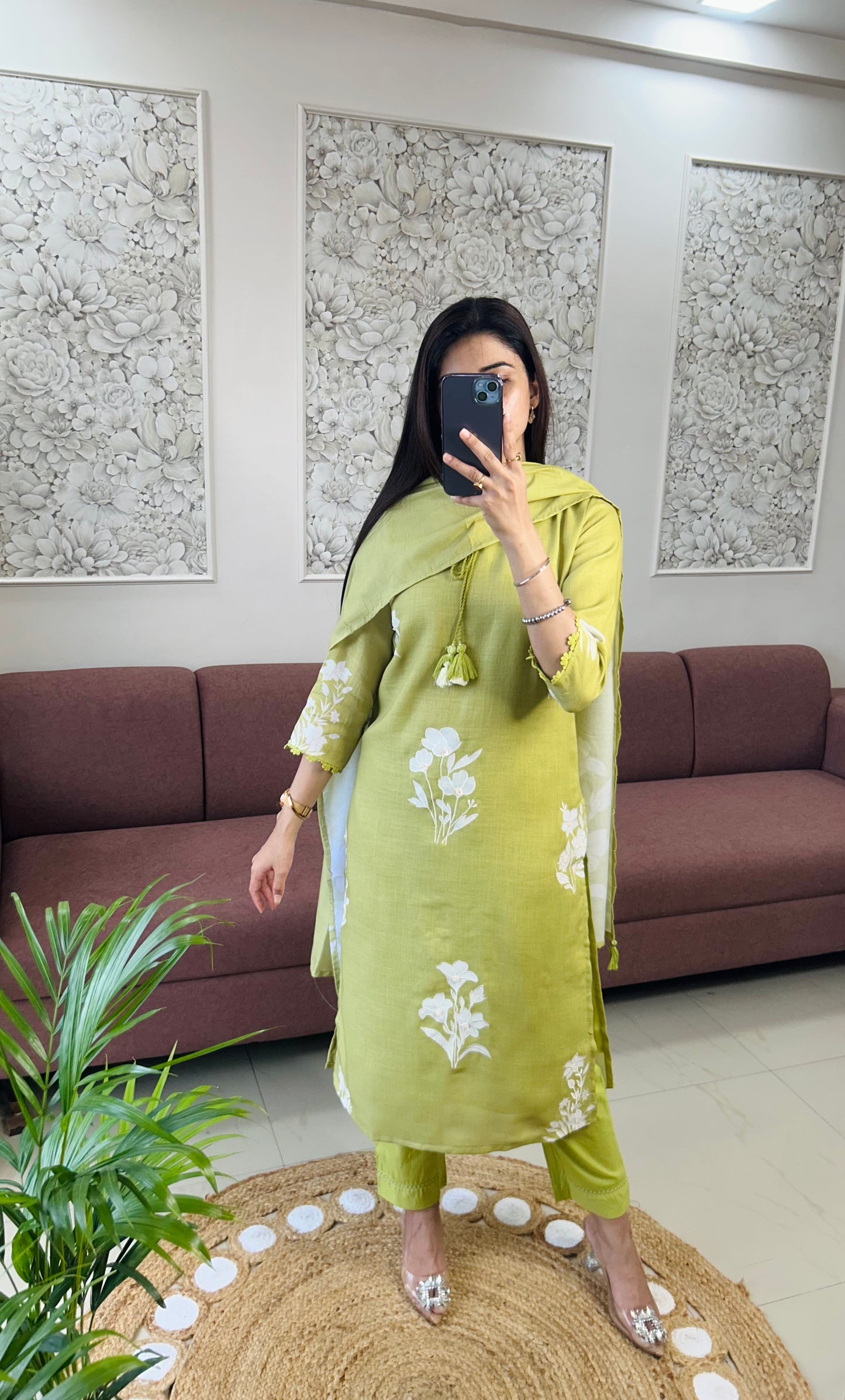 Baani Linen Kurta Set (GB385).