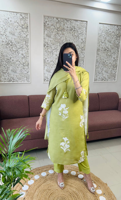 Baani Linen Kurta Set (GB385).