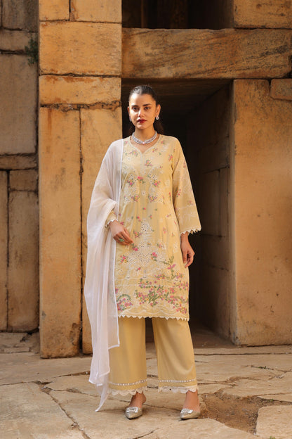 Mogra Mist Cotton Kurta Set (MK322)