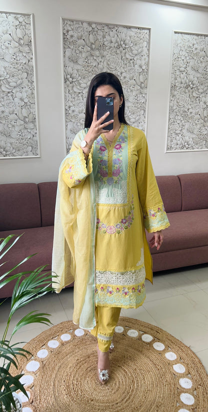 Amber Cotton Kurta Set (MK392).