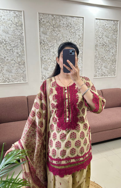 Heer Farshi Salwar Suit (Maroon Color) (MK390).