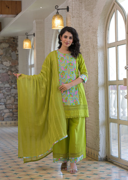 Rose Garden Kurta Set(MK364)