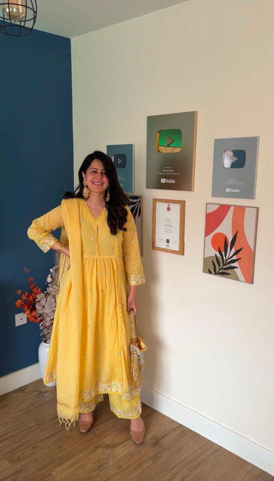 Heer Basanti Anarkali Suit (MK380).