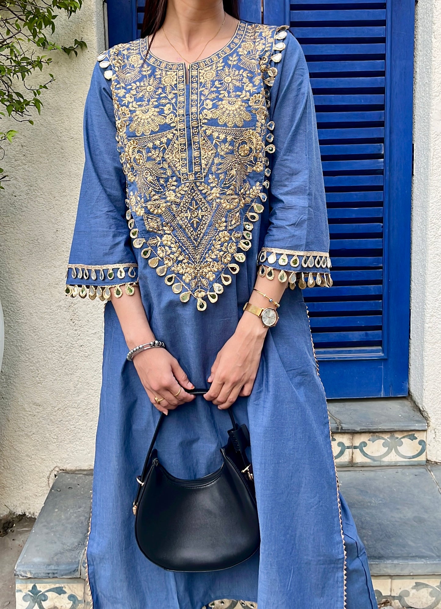 Denim Blue Coord Set (VT339).