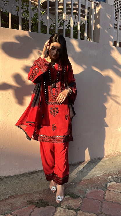 Noor-e-Rust Kurta Set