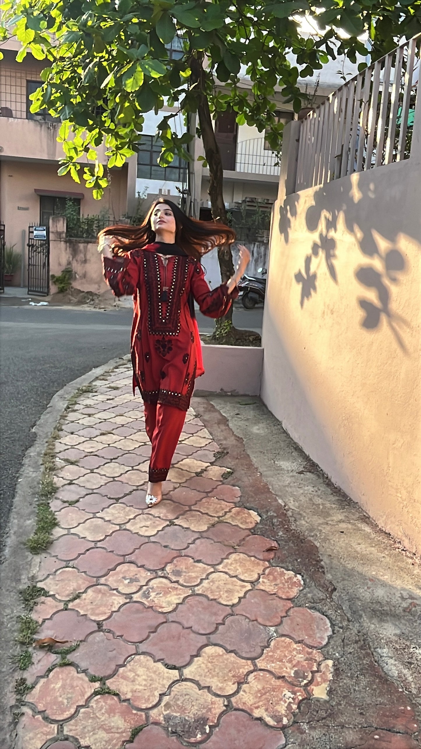 Noor-e-Rust Kurta Set