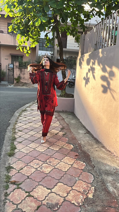 Noor-e-Rust Kurta Set