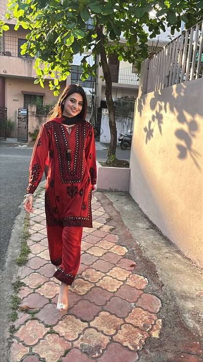 Noor-e-Rust Kurta Set