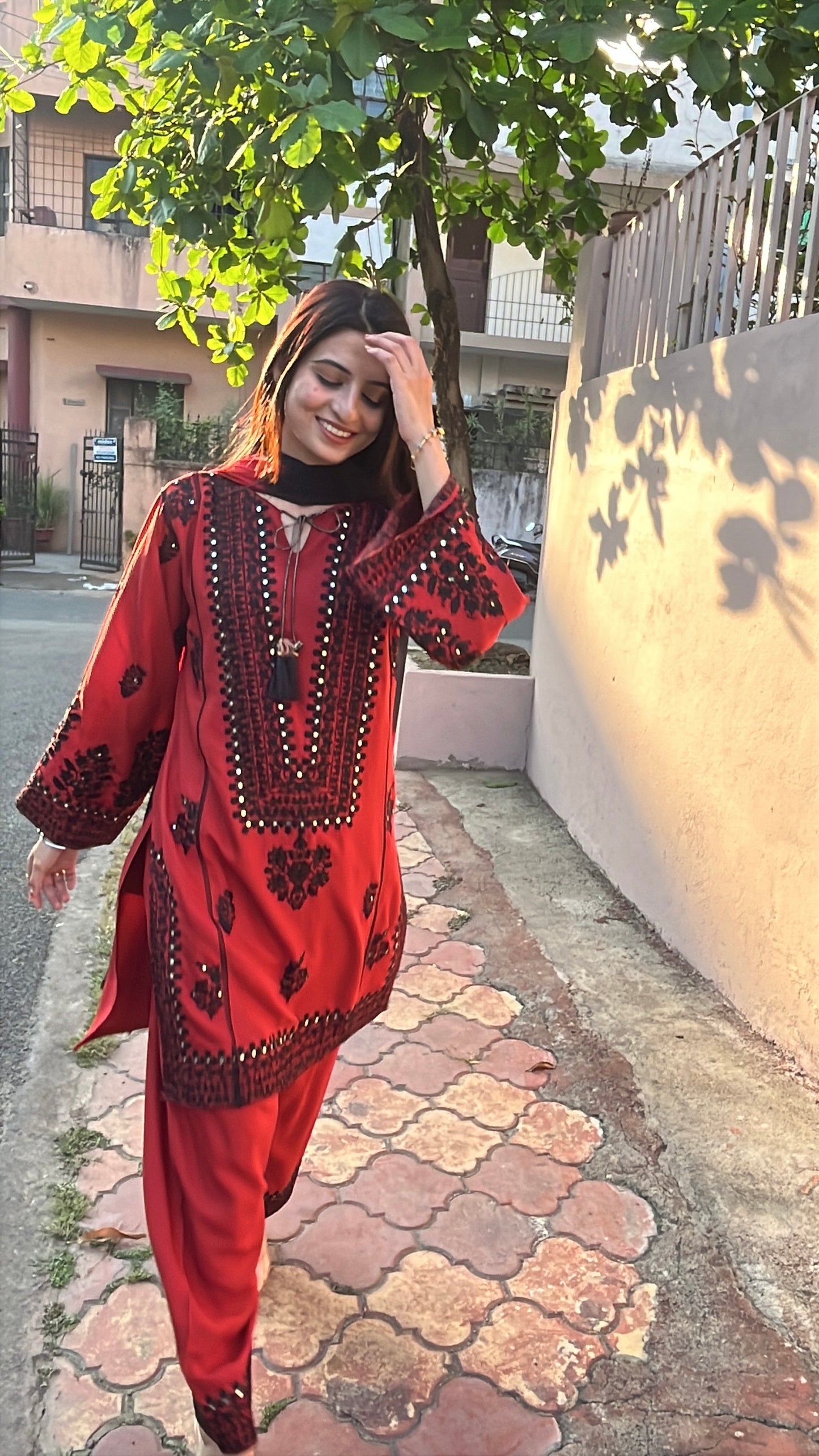 Noor-e-Rust Kurta Set