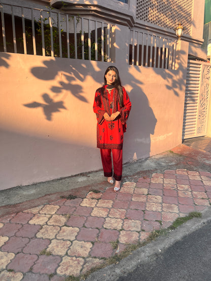 Noor-e-Rust Kurta Set