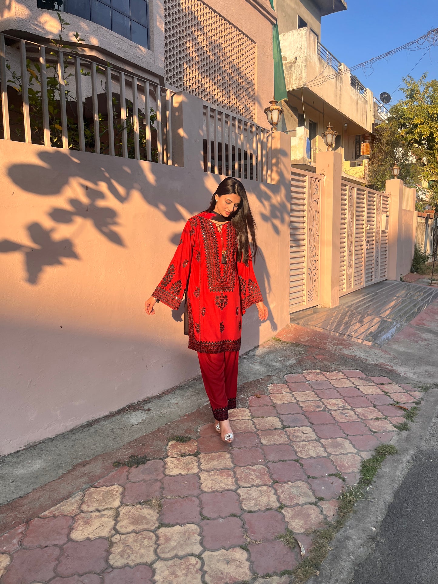 Noor-e-Rust Kurta Set