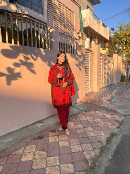 Noor-e-Rust Kurta Set