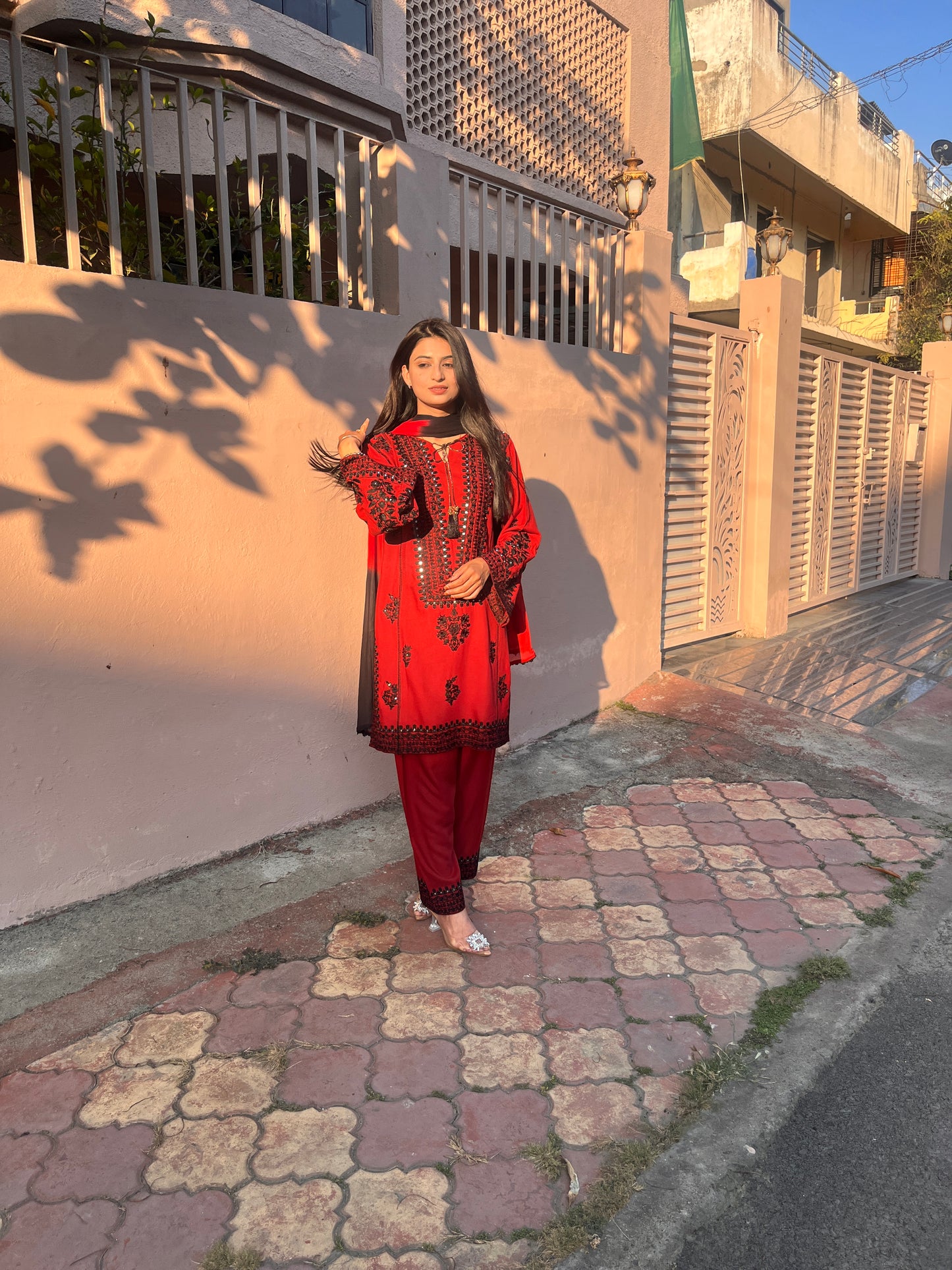 Noor-e-Rust Kurta Set