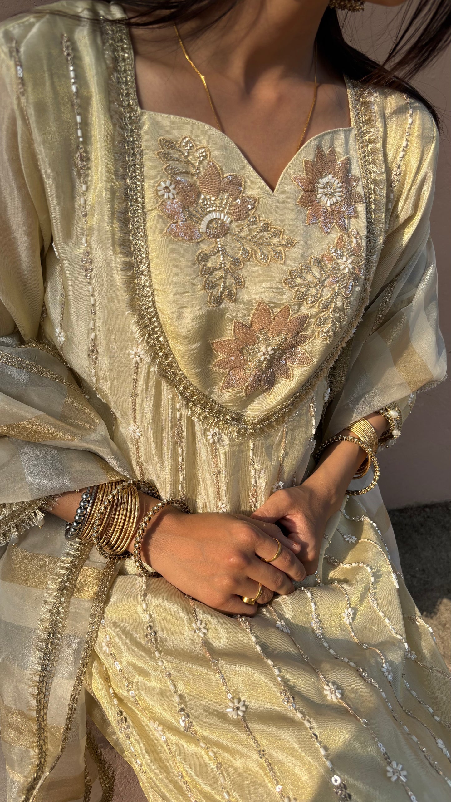 Inaya Pearl Kurta Set(GB325)