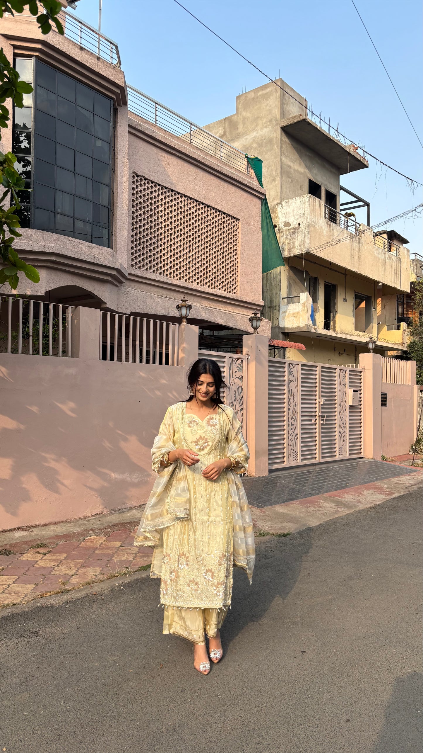 Inaya Pearl Kurta Set(GB325)