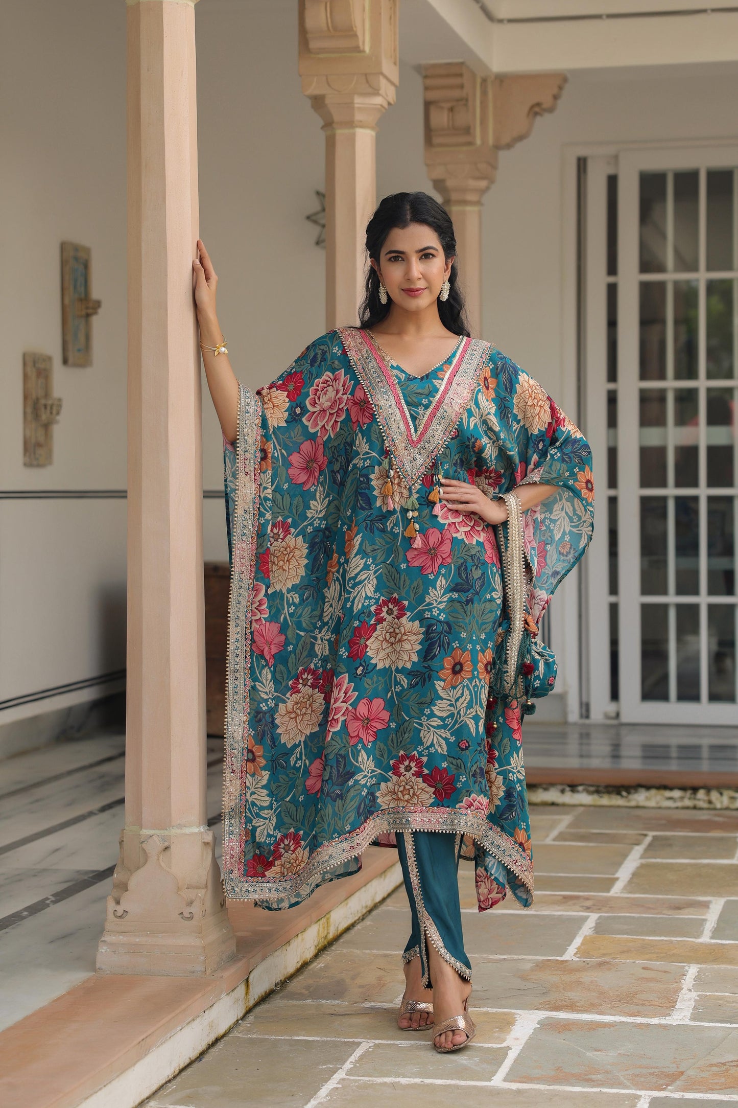 Celestial Flora Kaftan Set - MK161