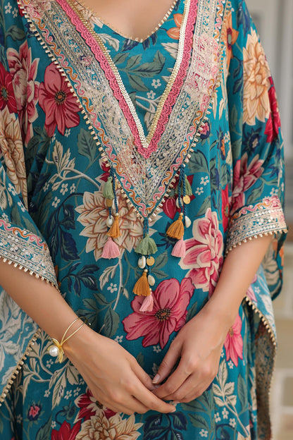 Celestial Flora Kaftan Set - MK161