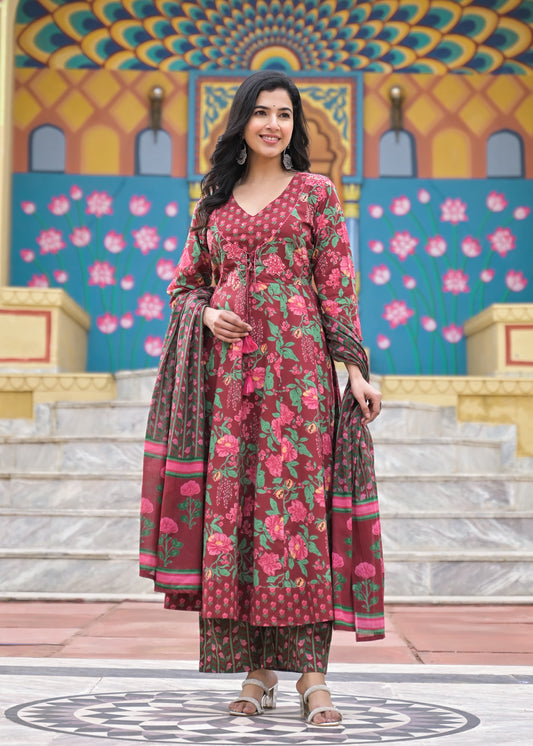 Ruby Royal Glow Kurta Set (MK198)