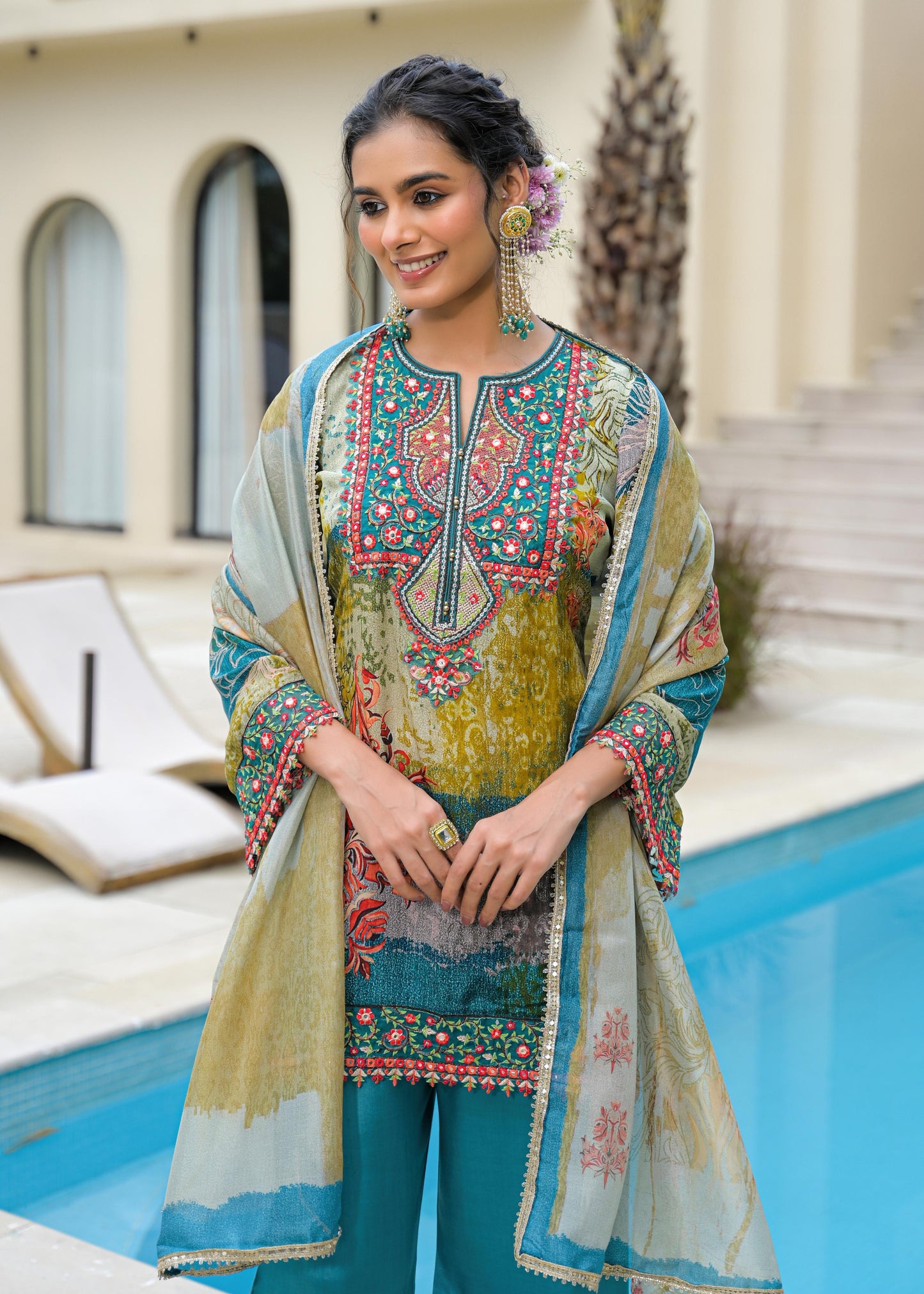 Desi Girl Indo-western Dress (MK282)