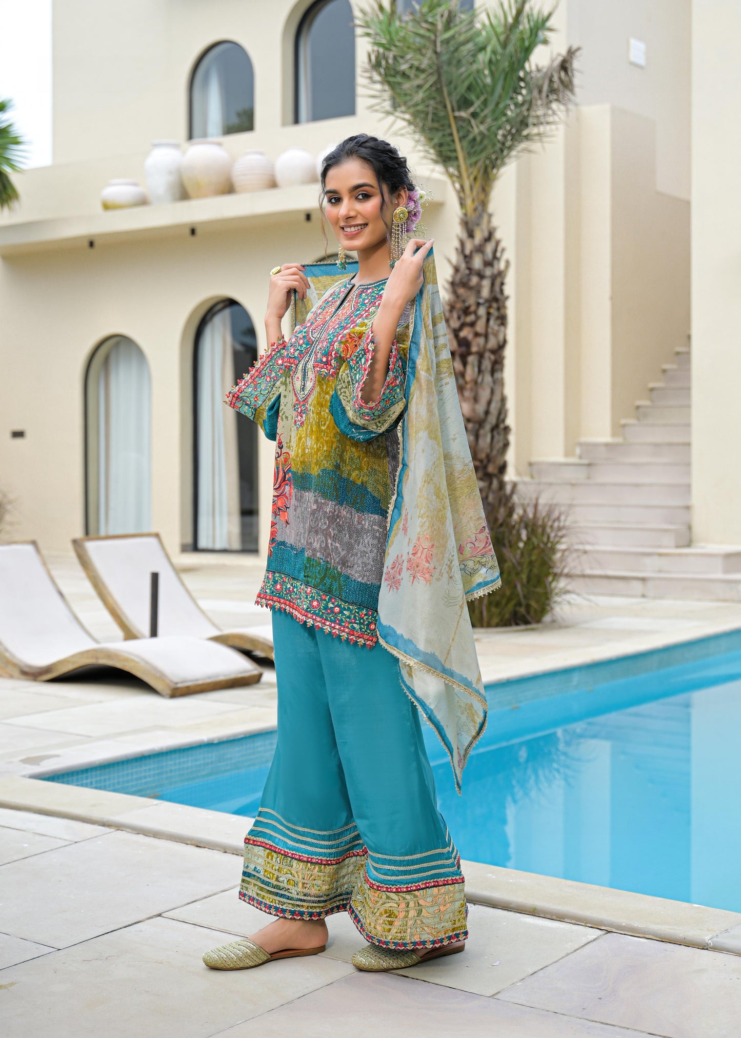 Desi Girl Indo-western Dress (MK282)