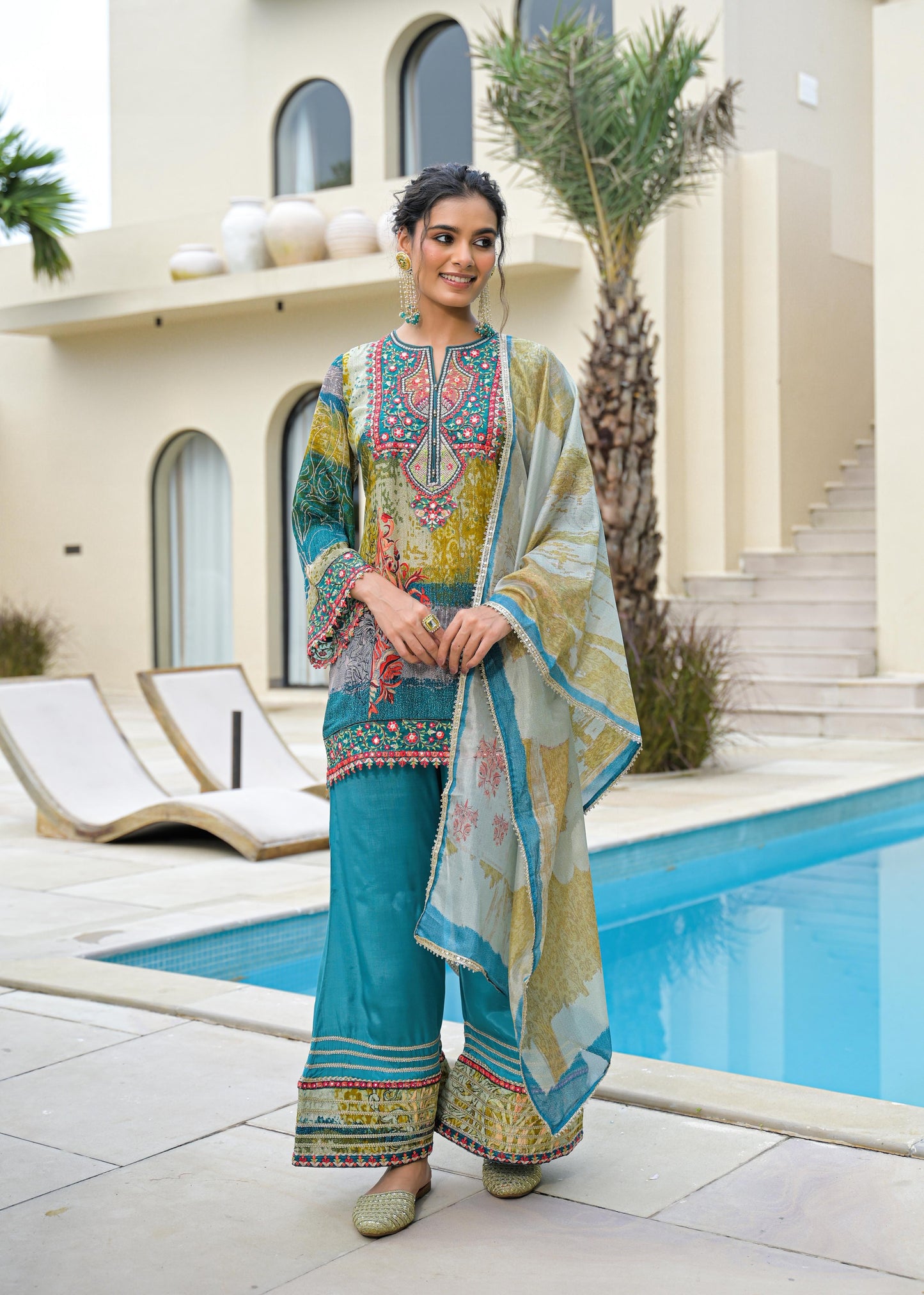 Desi Girl Indo-western Dress (MK282)