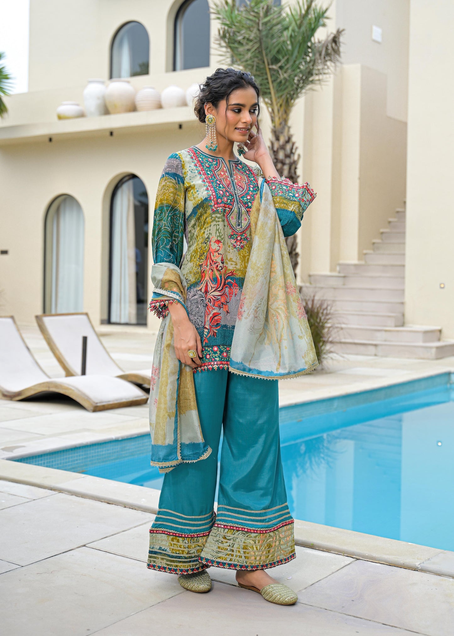 Desi Girl Indo-western Dress (MK282)