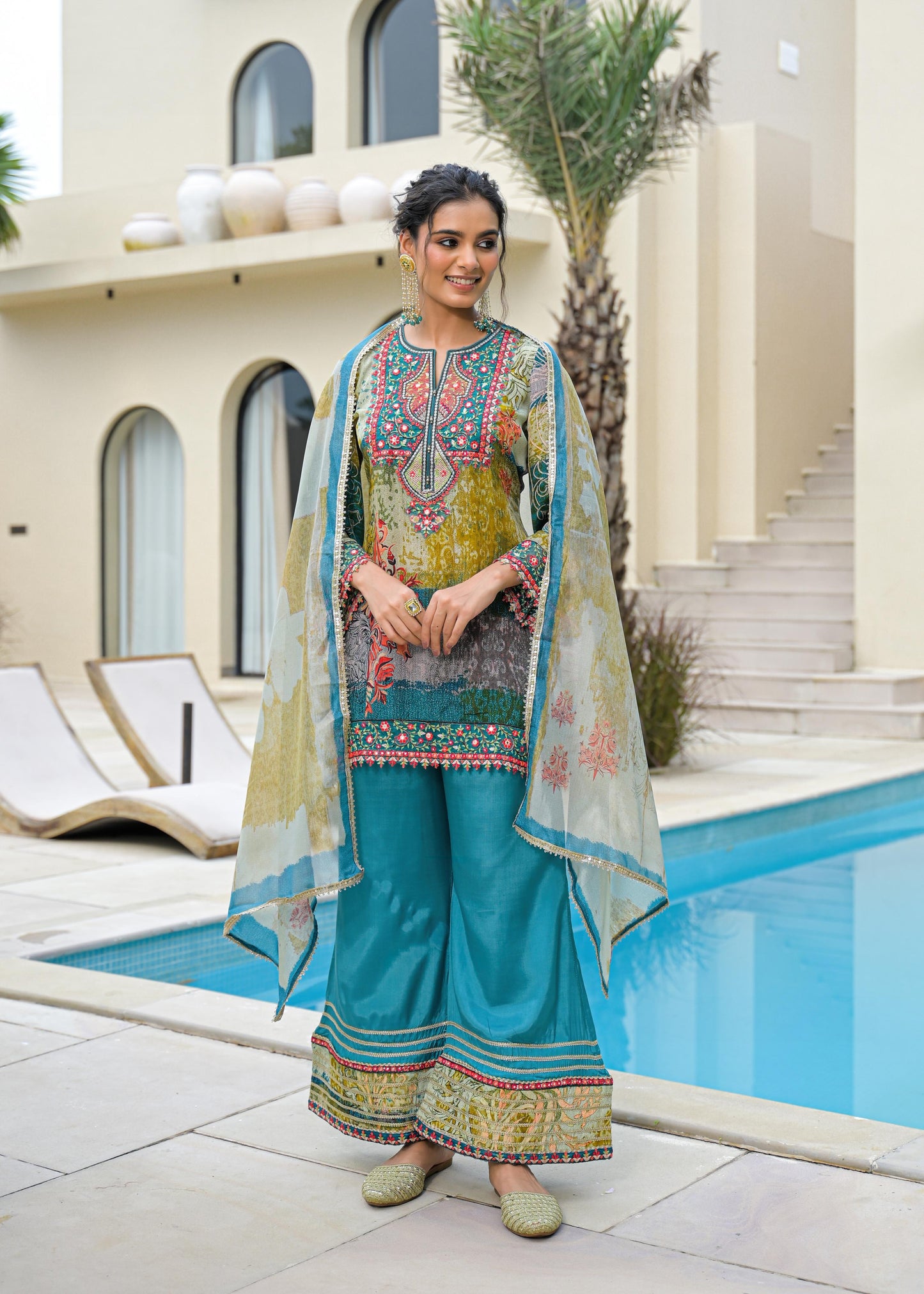 Desi Girl Indo-western Dress (MK282)