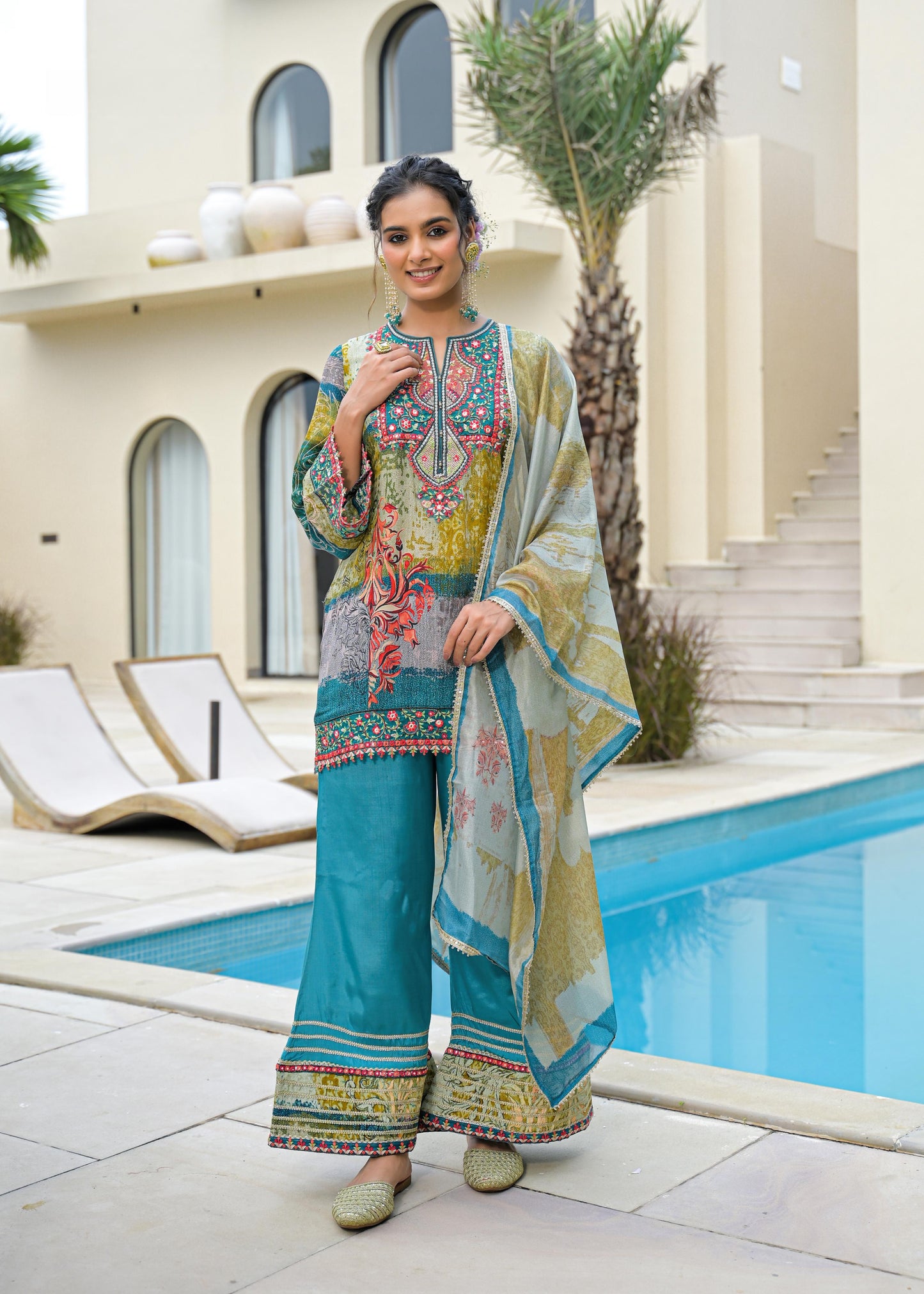 Desi Girl Indo-western Dress (MK282)